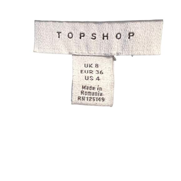 Topshop Size 4 Tifanny Knot Long Sleeve Mini Dress in Black Minimalist Career - Picture 11 of 13